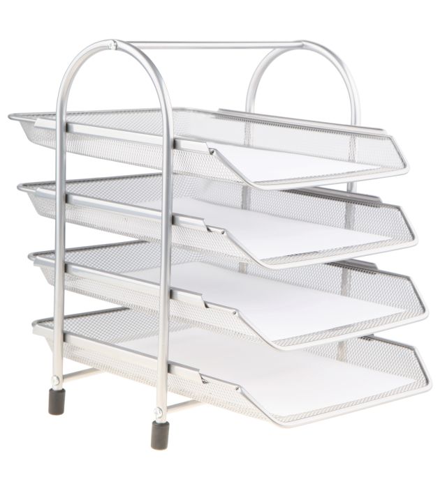 Półka na dokumenty 4A srebrna NET